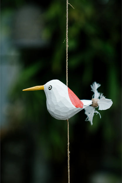 Humming birds in flight Pink