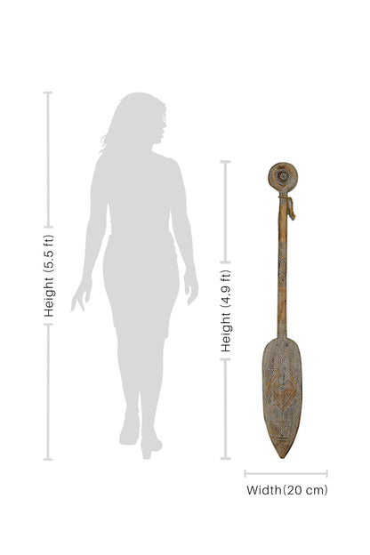 Timor Tribal Hand Carved Antique Oar - Style 5