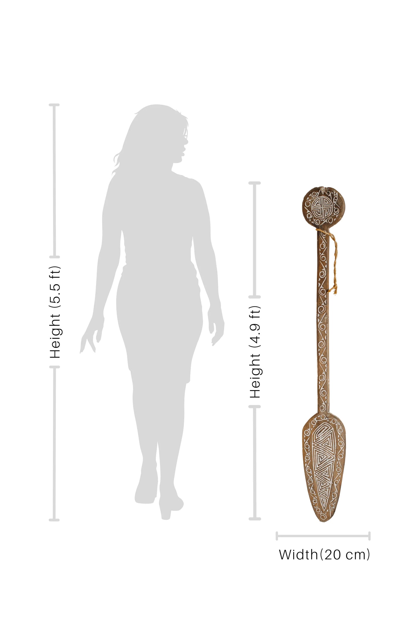 Timor Tribal Hand Carved Antique Oar - Style 2