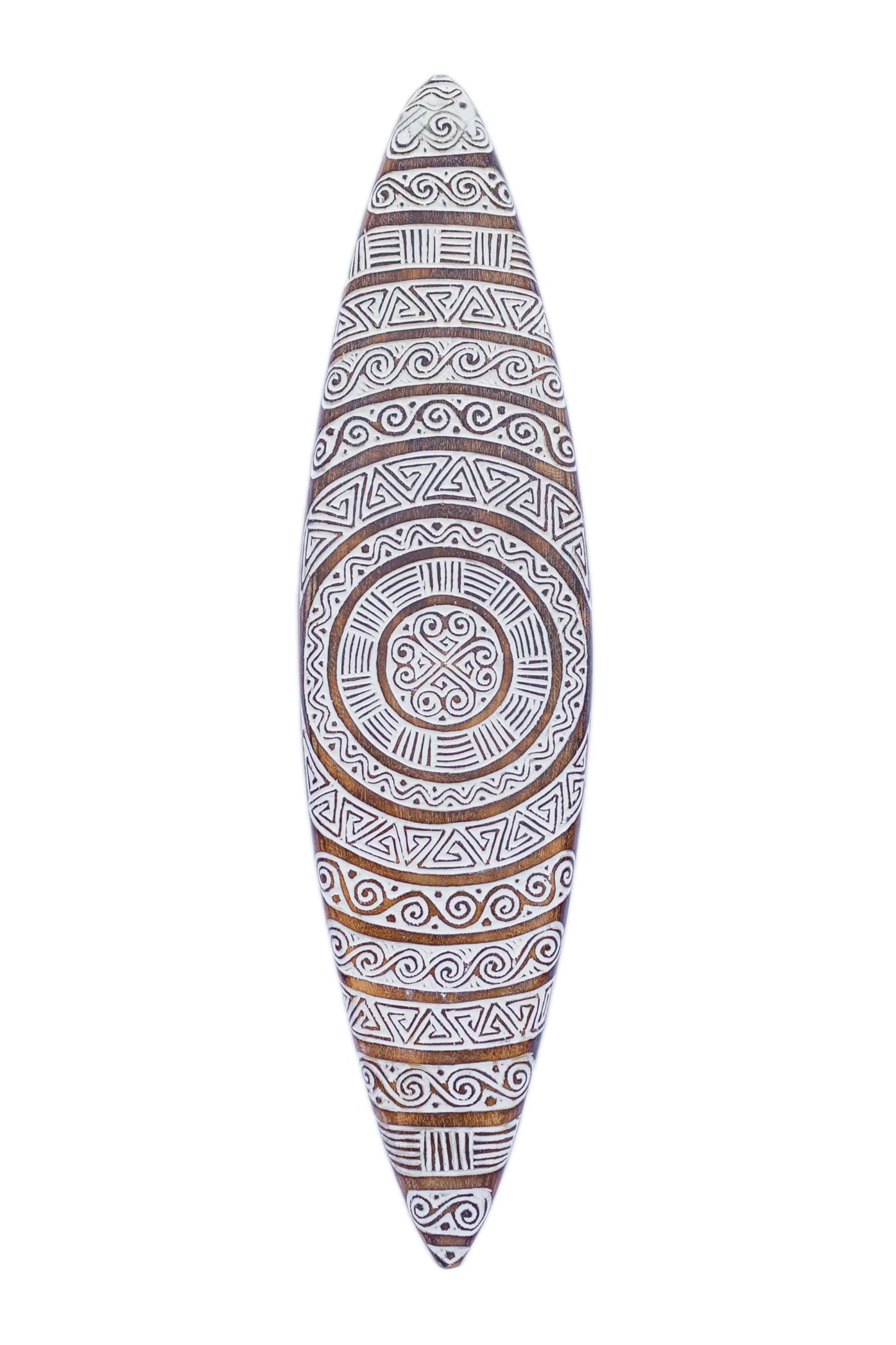 Tribal Carved Surfboard Wall Decor - Style 1