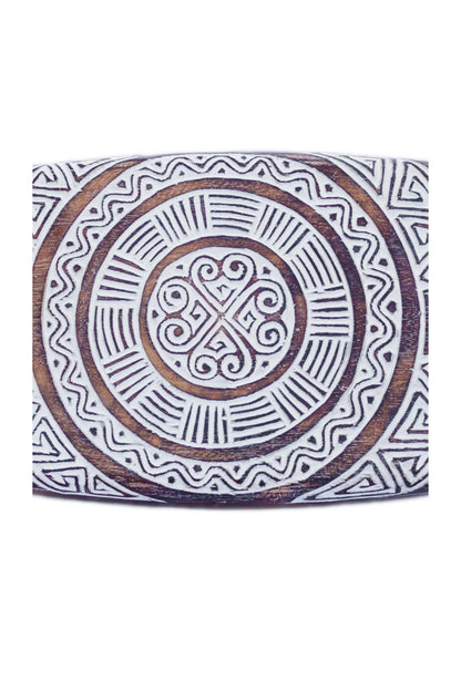 Tribal Carved Surfboard Wall Decor - Style 1