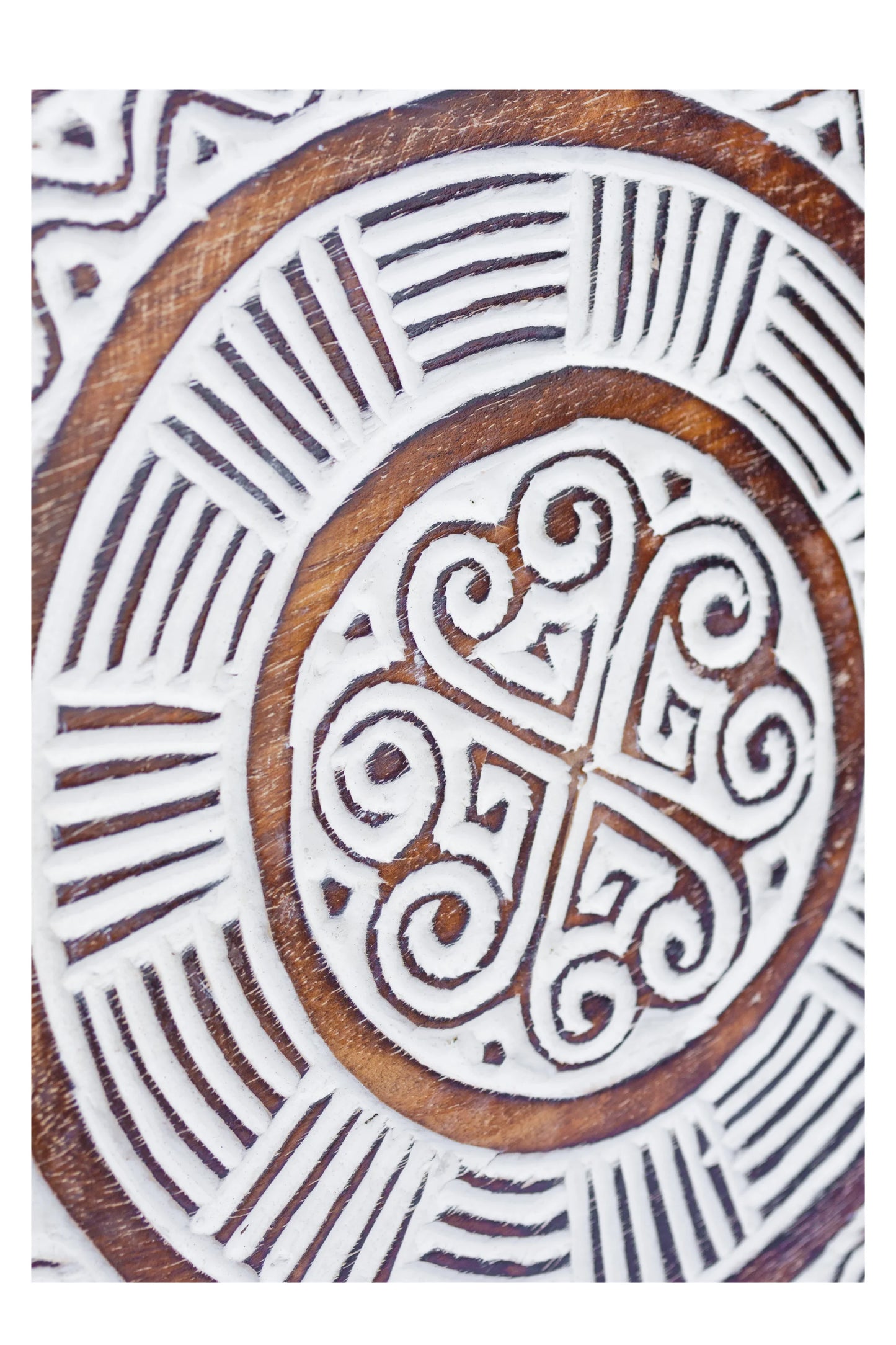 Tribal Carved Surfboard Wall Decor - Style 1