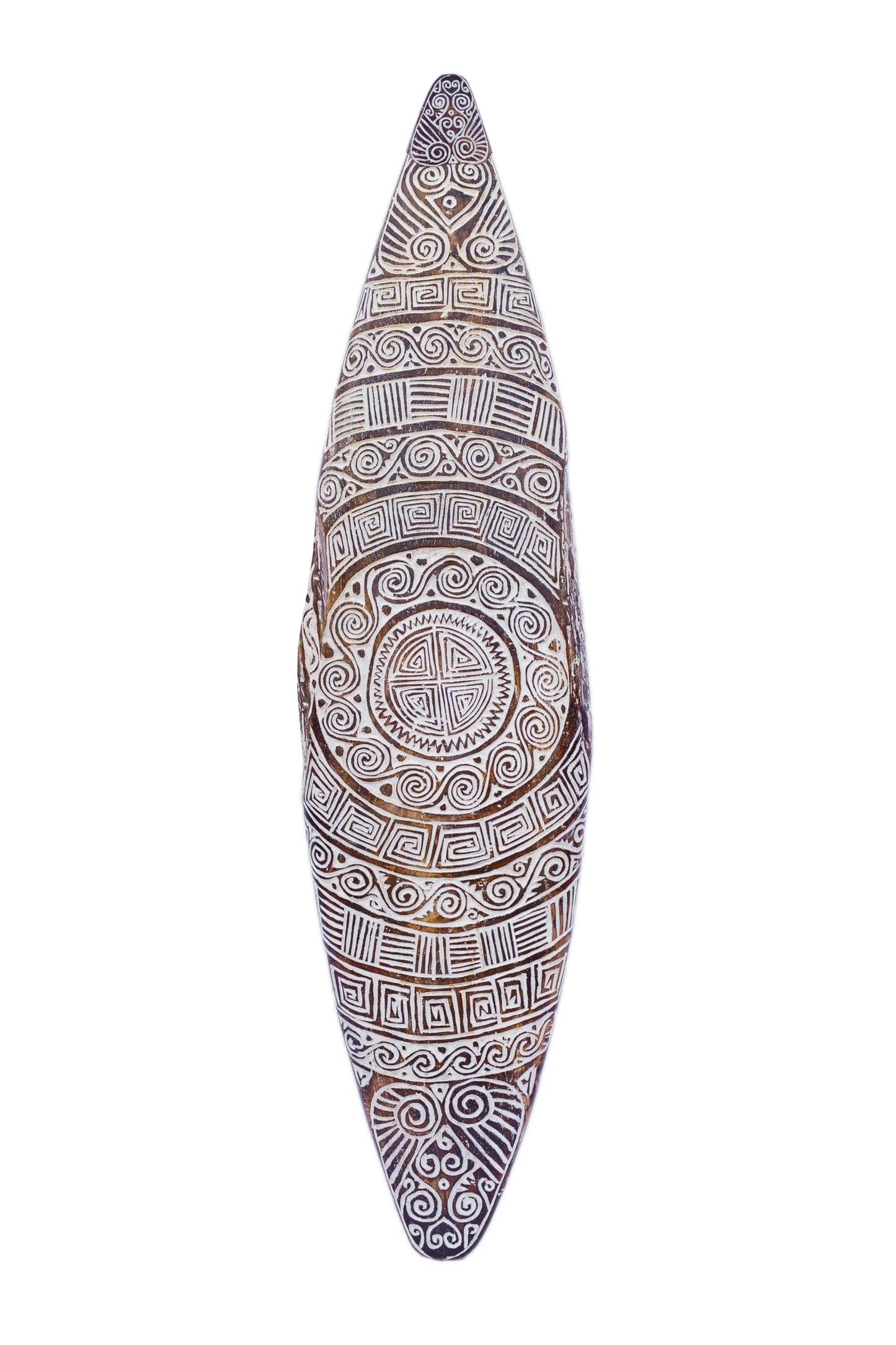 Tribal Carved Surfboard Wall Decor - Style 2