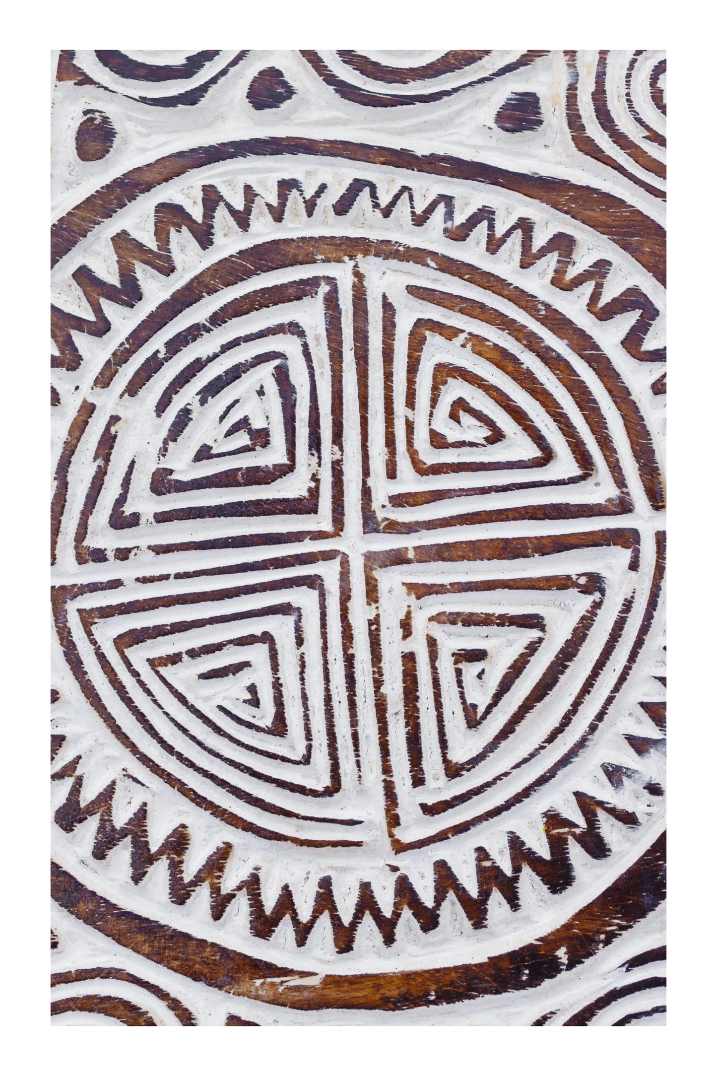 Tribal Carved Surfboard Wall Decor - Style 2