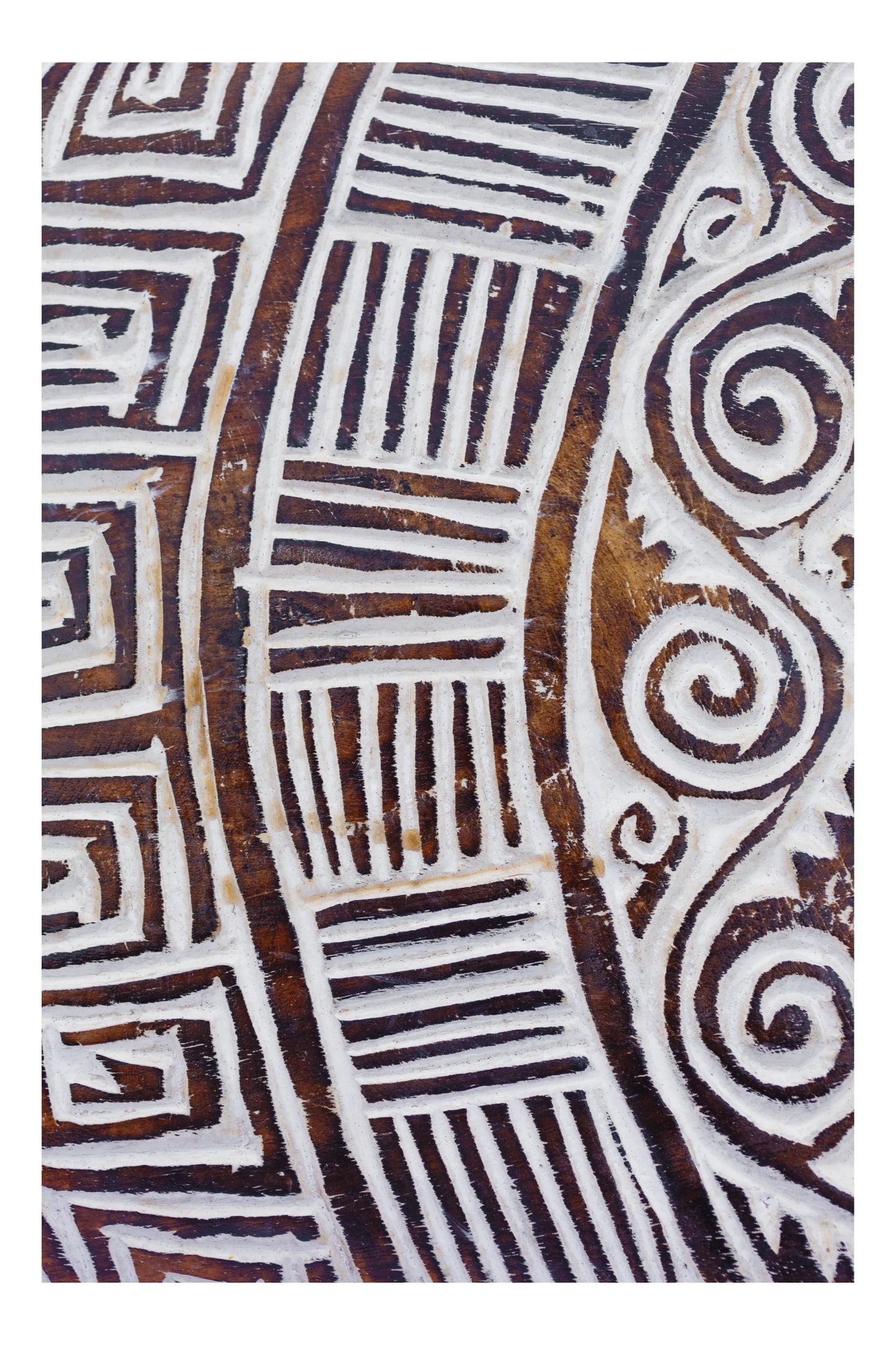 Tribal Carved Surfboard Wall Decor - Style 2
