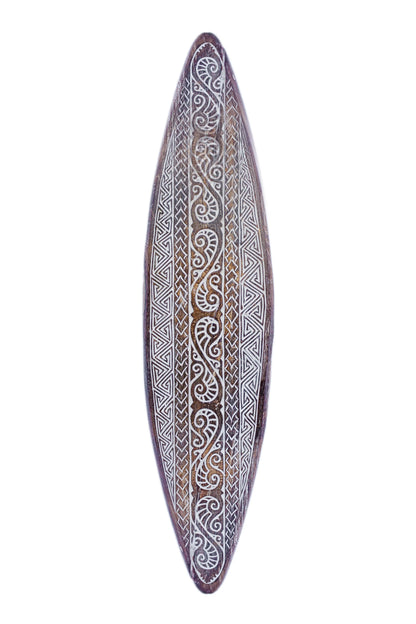 Tribal Carved Surfboard Wall Decor - Style 7