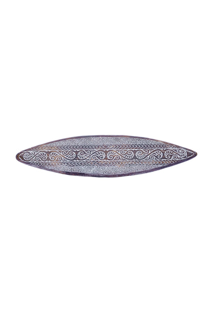 Tribal Carved Surfboard Wall Decor - Style 7