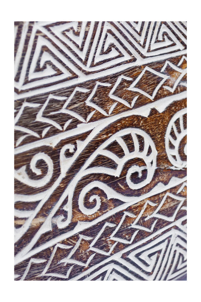 Tribal Carved Surfboard Wall Decor - Style 7