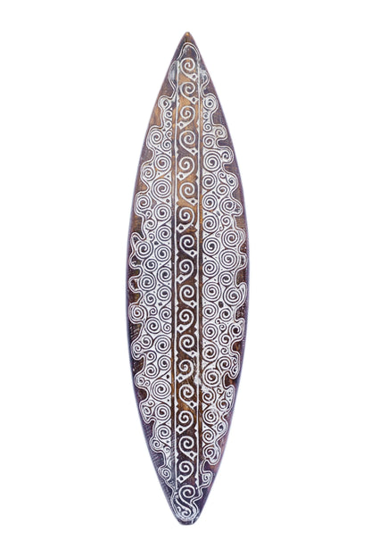 Tribal Carved Surfboard Wall Decor - Style 3