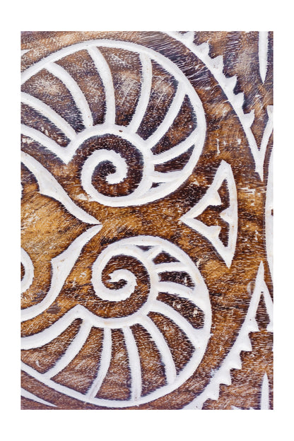 Tribal Carved Surfboard Wall Decor - Style 10