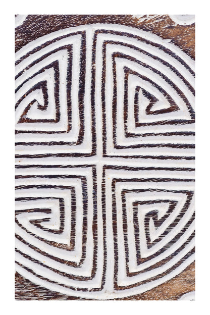 Tribal Carved Surfboard Wall Decor - Style 10