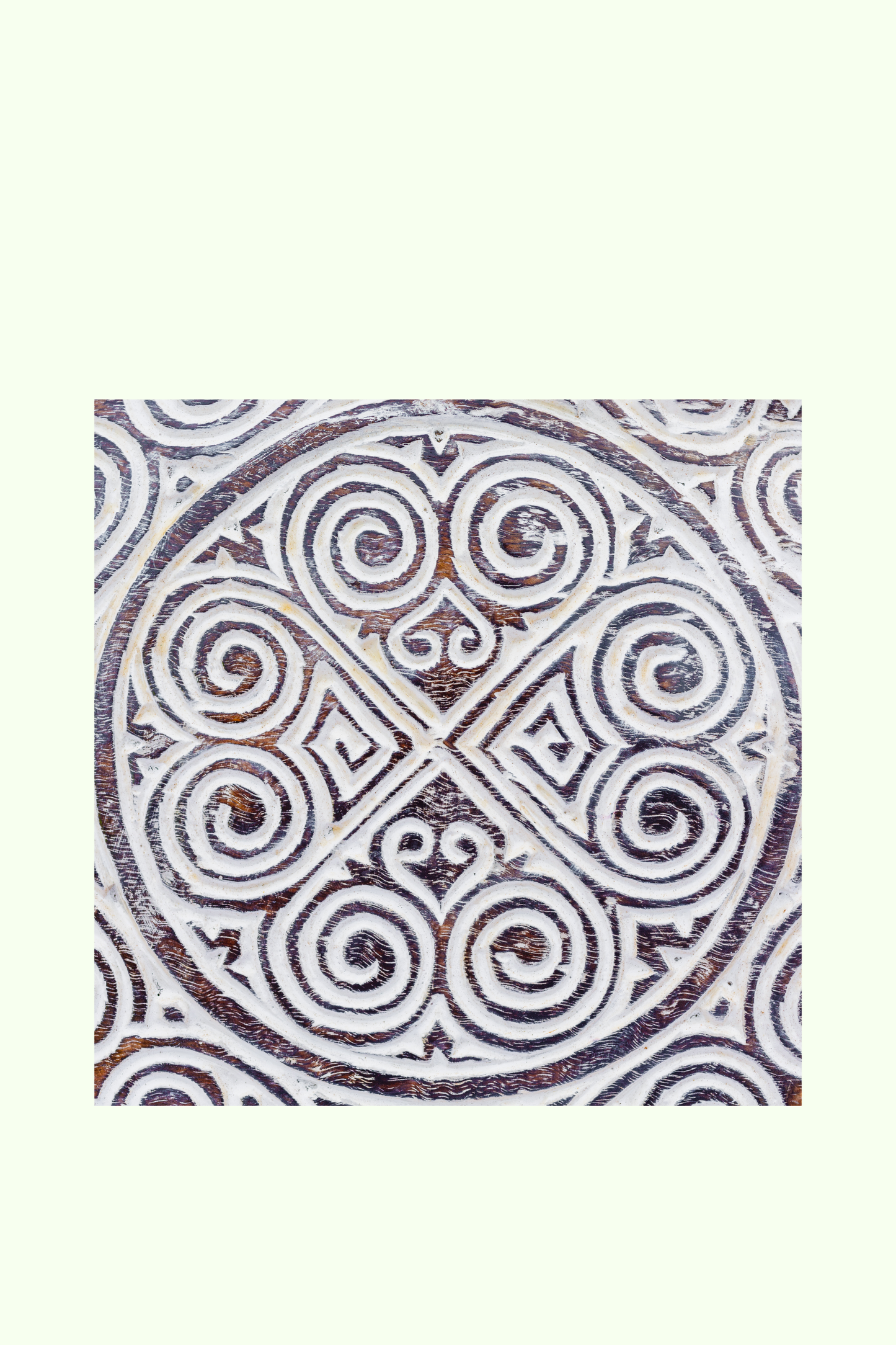 Intricate Tribal Hand Carved Wooden Panel – Large (Style 1)