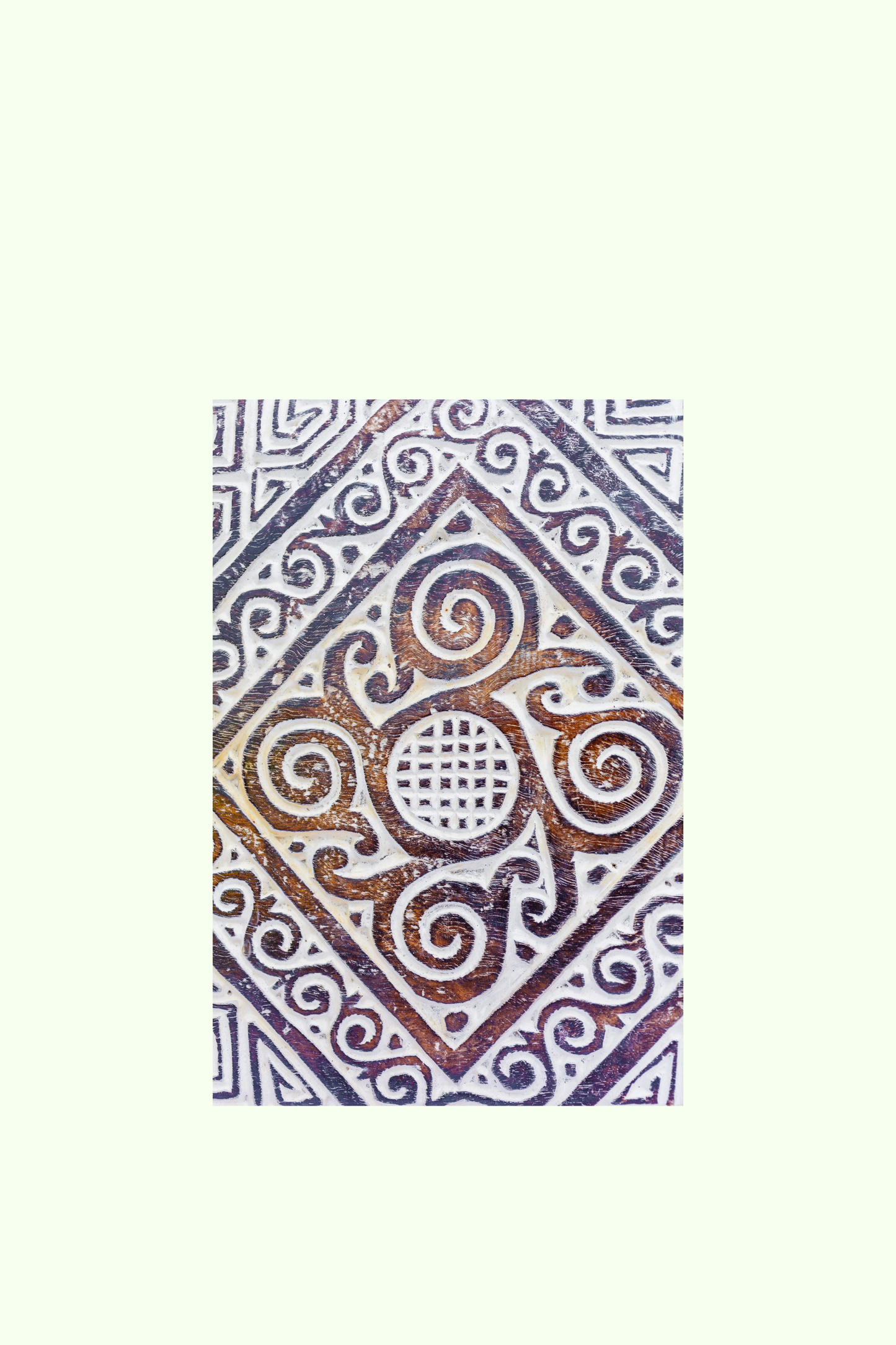 Intricate Tribal Hand Carved Wooden Panel – Large (Style 1)