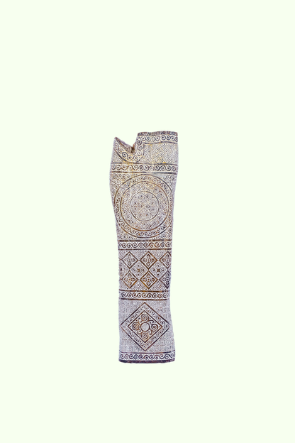 Intricate Tribal Hand Carved Wooden Panel – Large (Style 1)