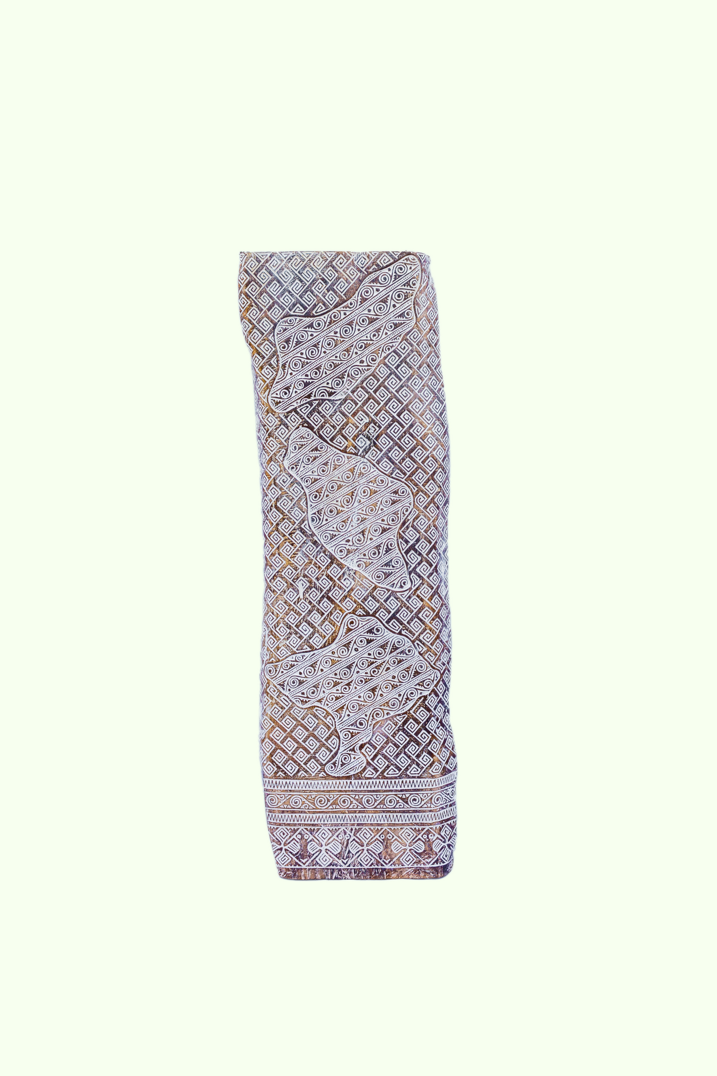 Intricate Tribal Hand Carved Wooden Panel – Large (Style 2)