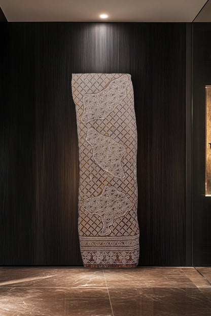 Intricate Tribal Hand Carved Wooden Panel – Large (Style 2)