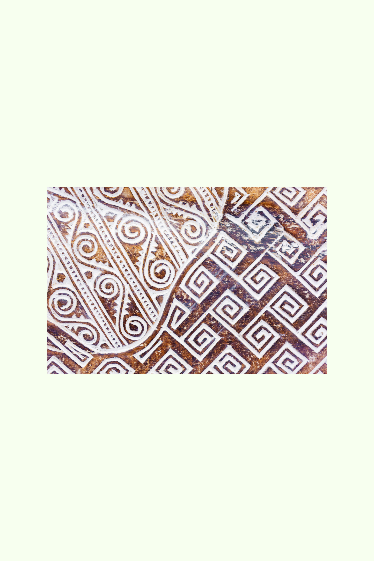 Intricate Tribal Hand Carved Wooden Panel – Large (Style 2)