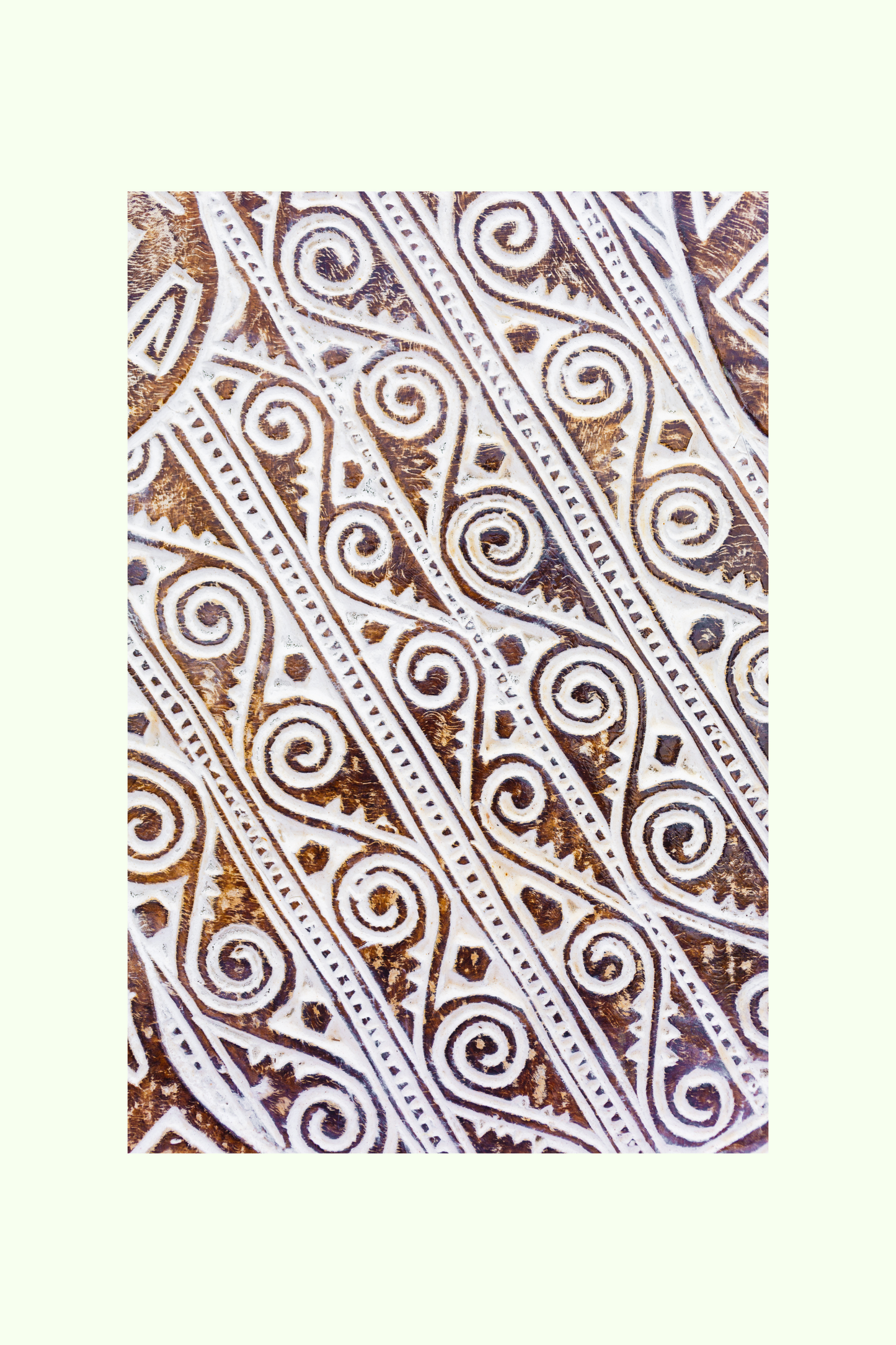 Intricate Tribal Hand Carved Wooden Panel – Large (Style 2)