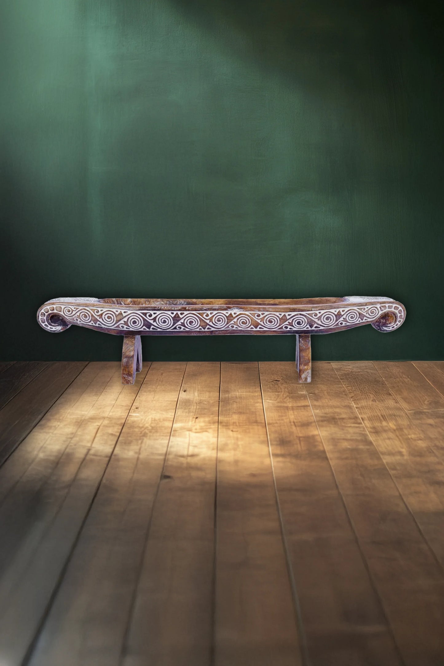 Hand Carved Boat Table Decor – Style 4