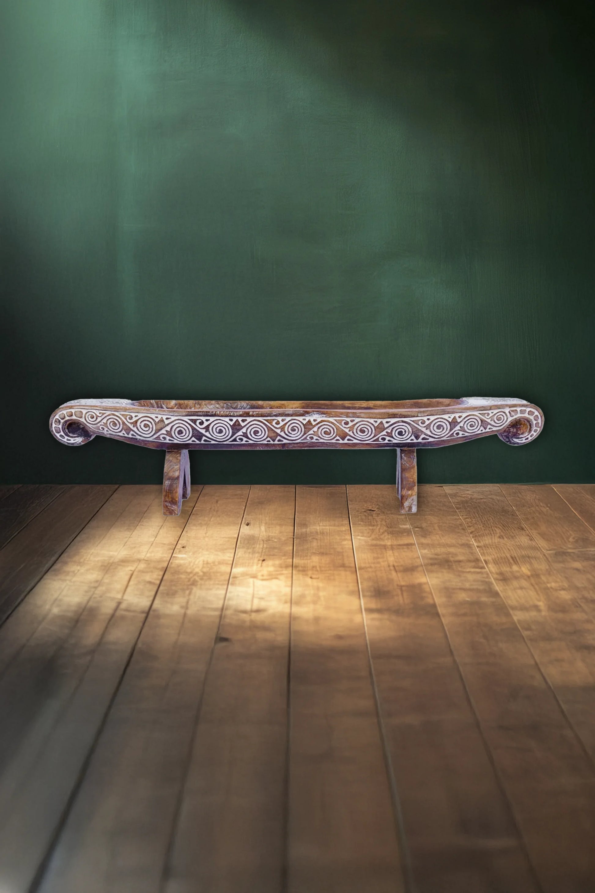 Hand Carved Boat Table Decor – Style 4