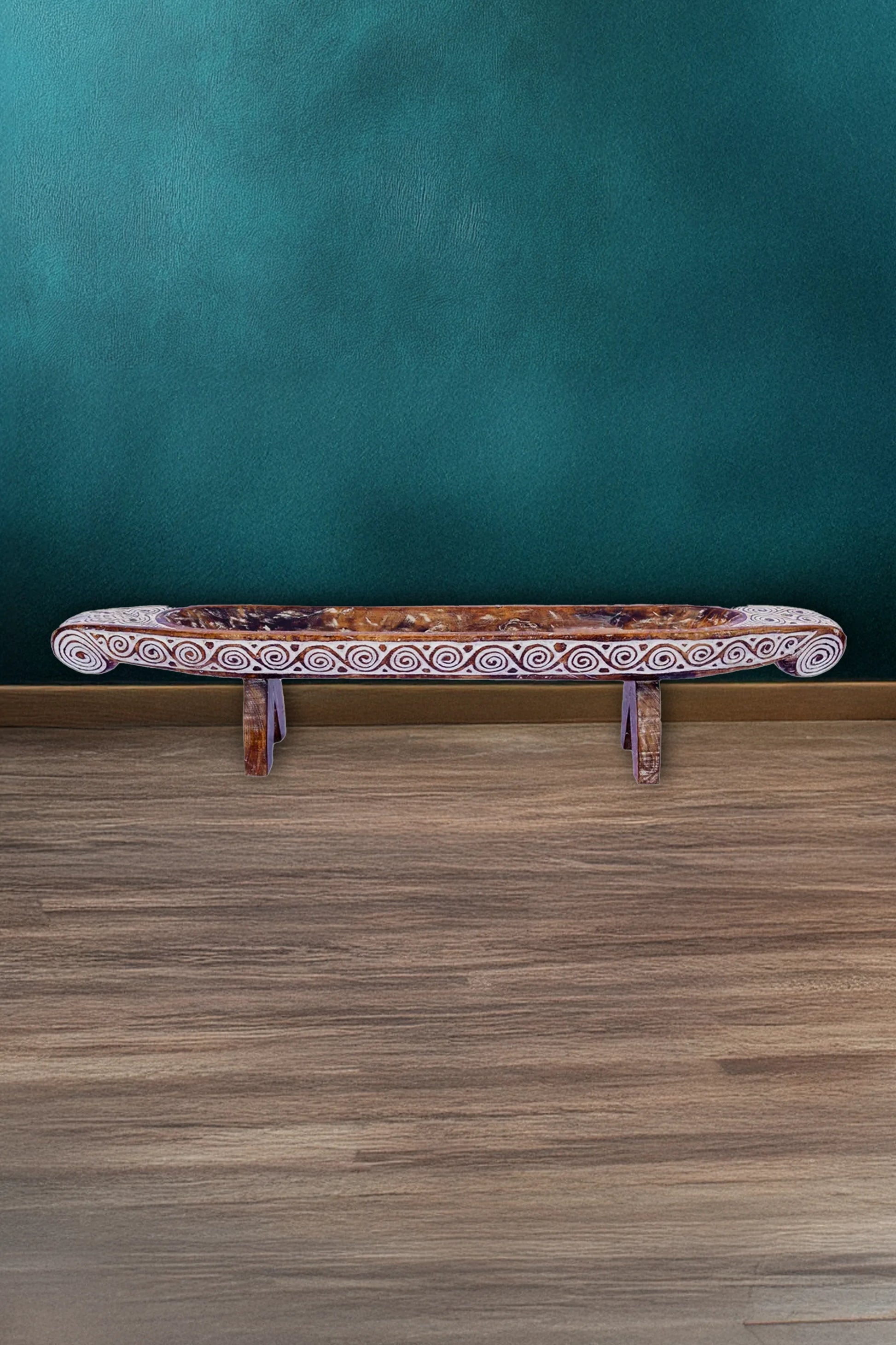 Hand Carved Boat Table Decor – Style 5