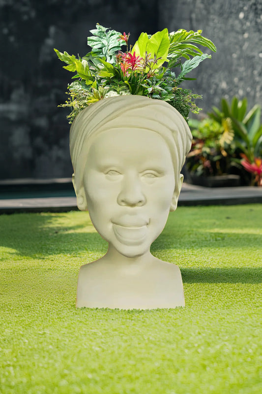 Lady Mombasa With Planter Inside Head