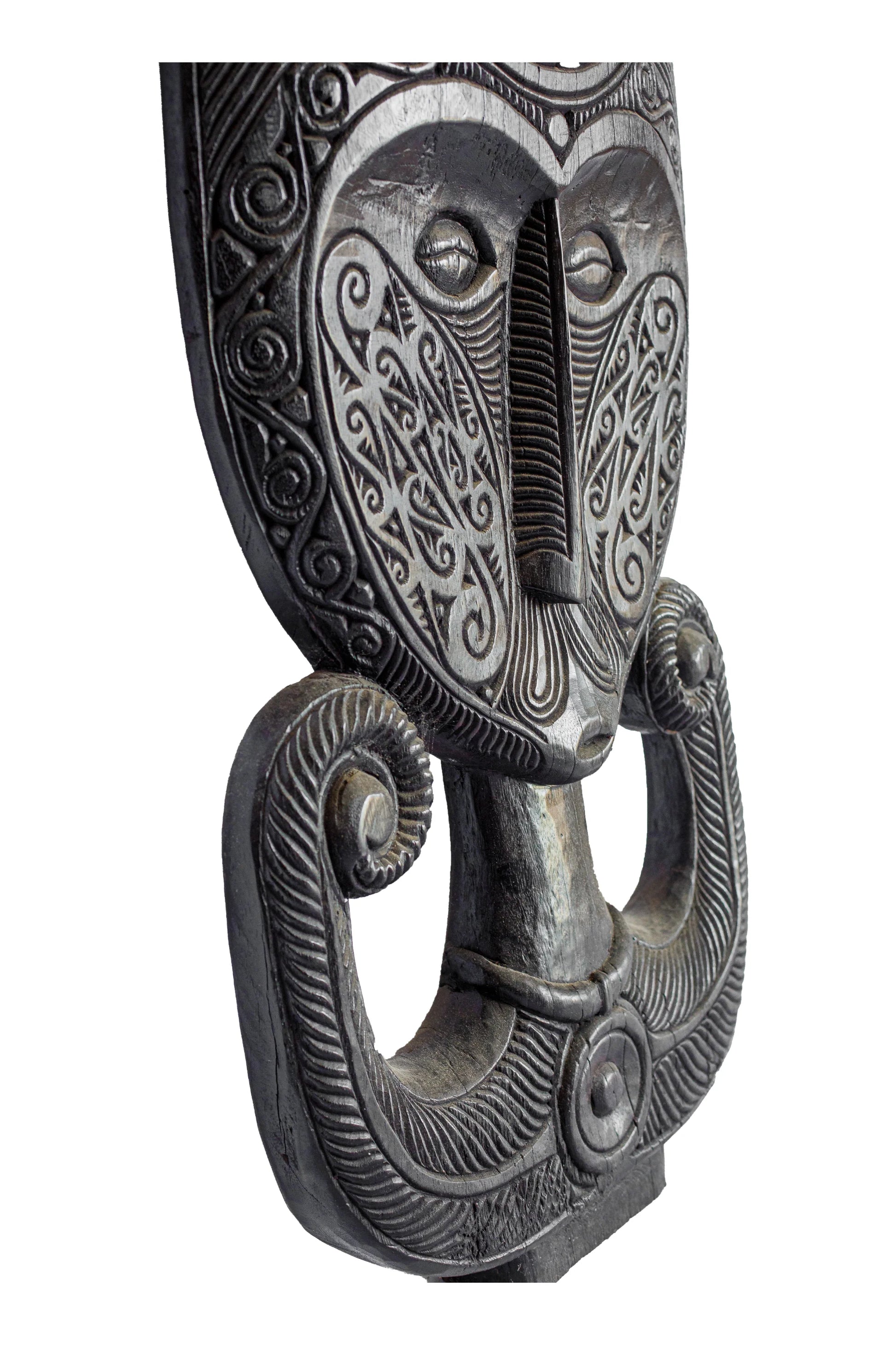 Intricate Carving Timor Warrior Mask - Extra Large | Decor Corner ...
