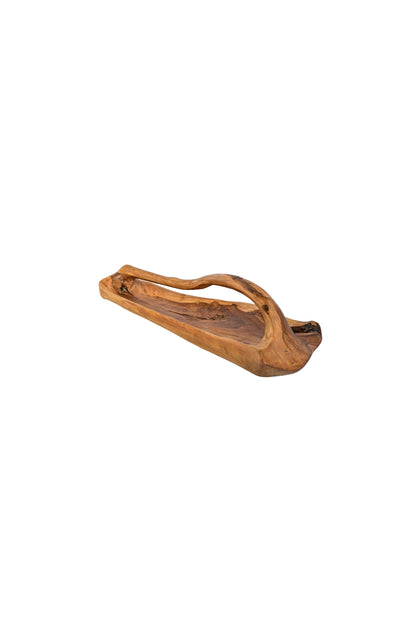 Teak Root Wooden Bowl with Handle