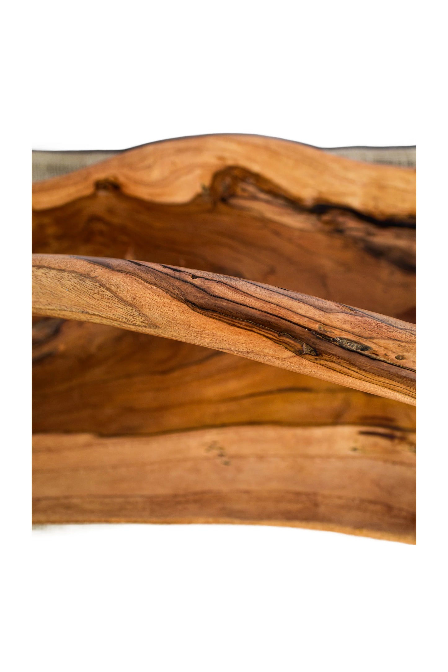 Teak Root Wooden Bowl with Handle