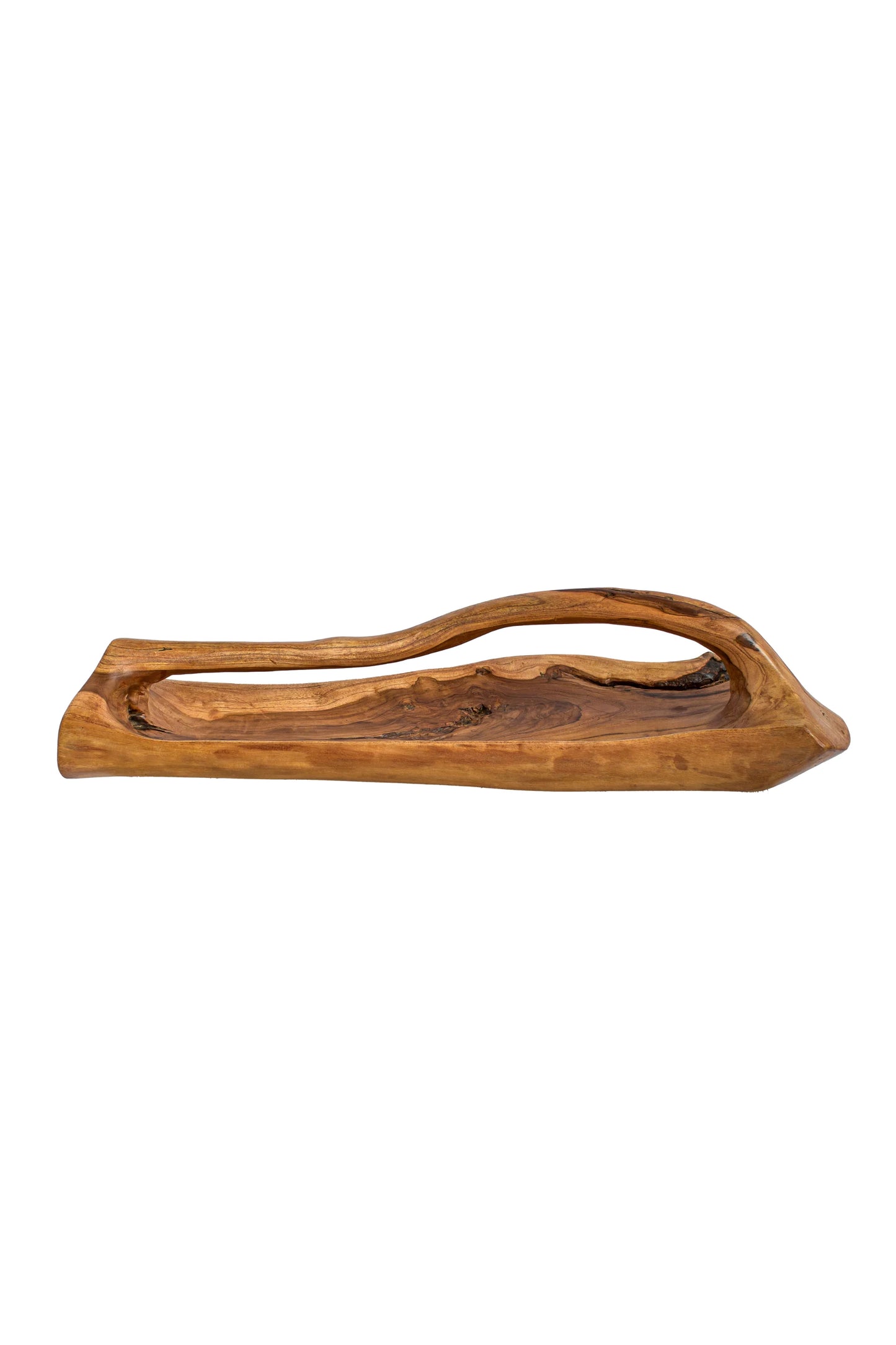 Teak Root Wooden Bowl with Handle