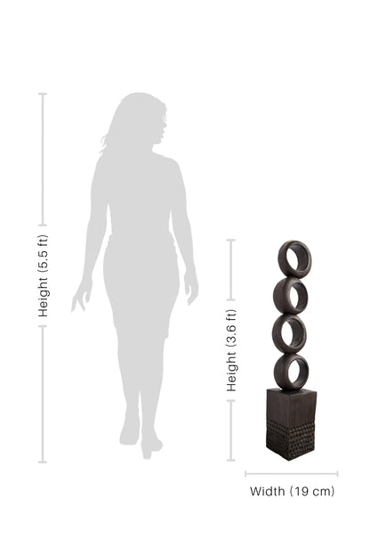 Rings of Positivity Timor Traditional Art Totem - Medium