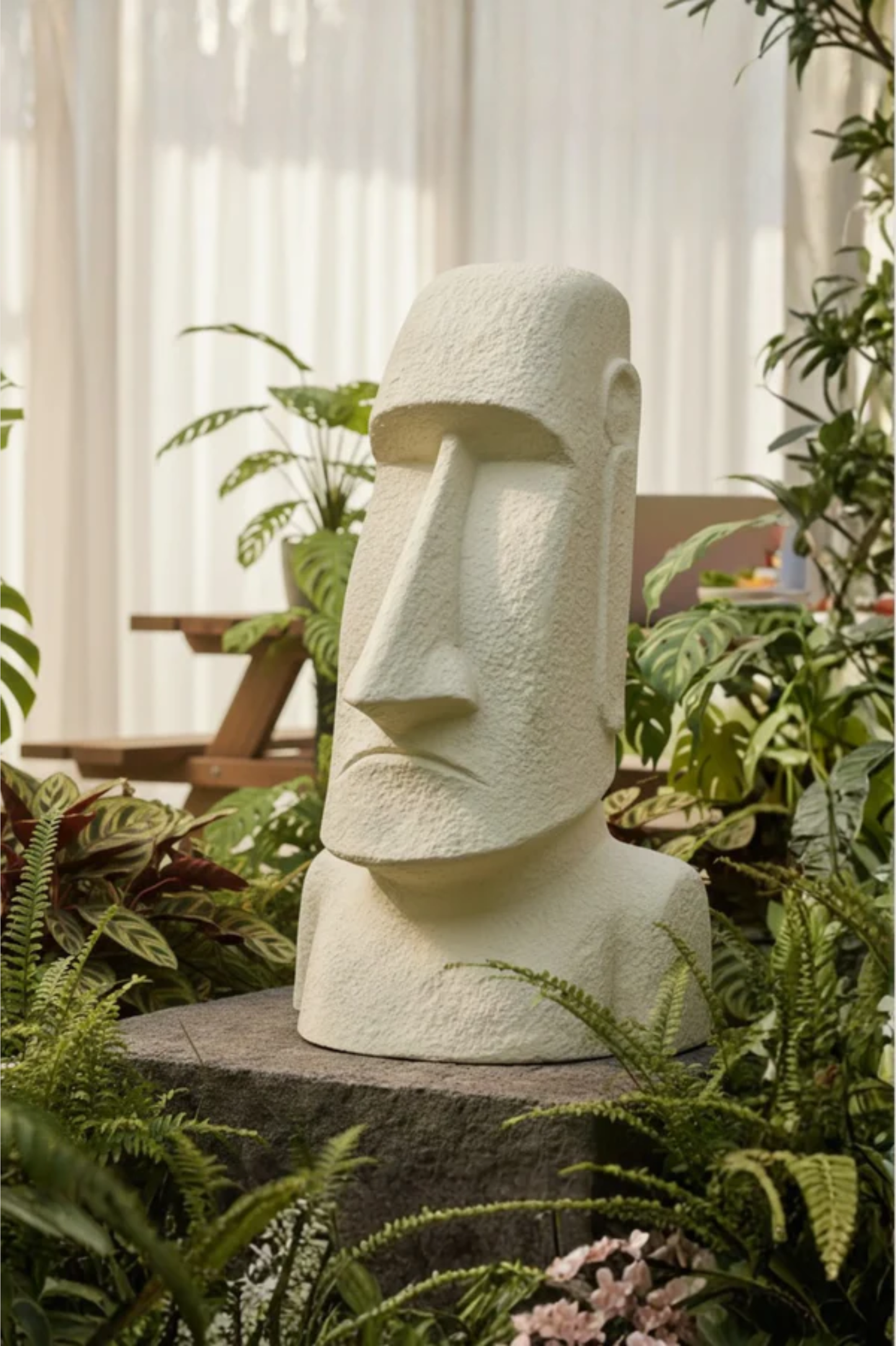 Moai Easter Island Head Extra Small - Antique off White