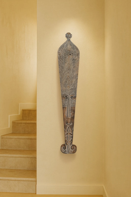 Toraja Queen's Courtier Hand Carved Mask