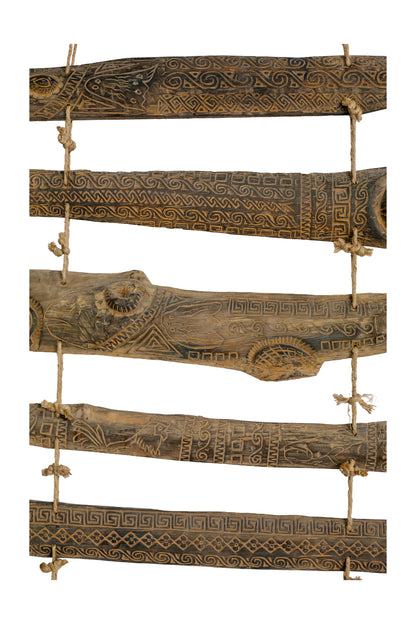 Tribal Madurese Carved Panel Set – Style 07