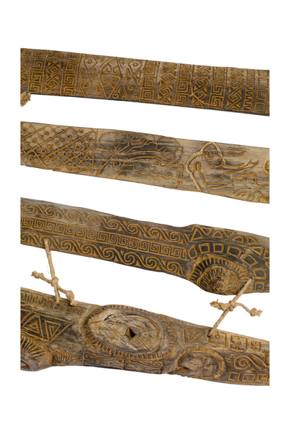 Tribal Madurese Carved Panel Set – Style 09