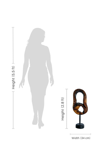 Antique Teak Root Decor with Stand