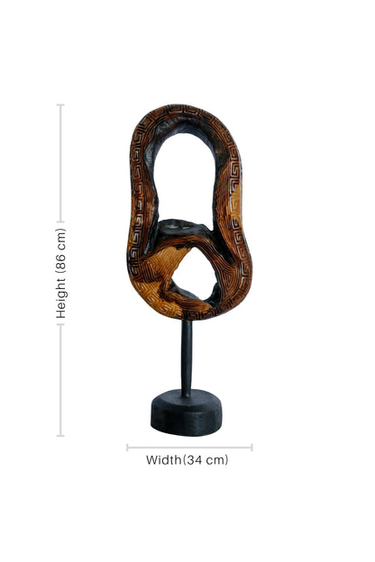 Antique Teak Root Decor with Stand