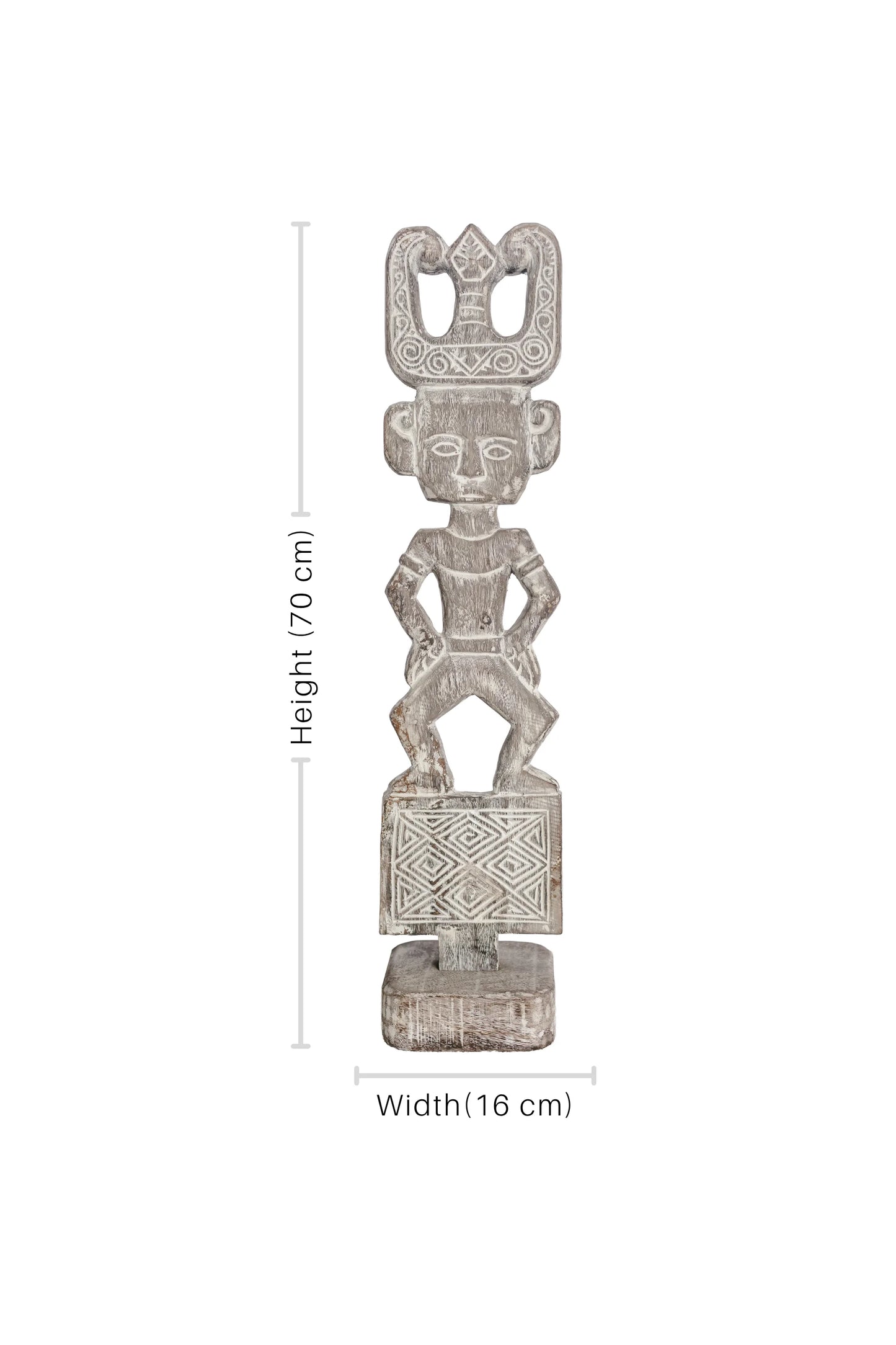 Small Tribal Man Statue