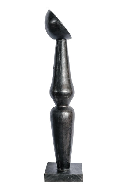 Small Curvy Totem Burnt Black – Style 01