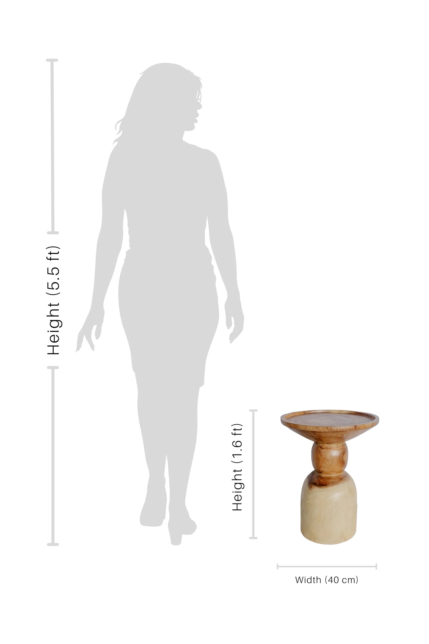 Wooden hand carved tea table - style 08