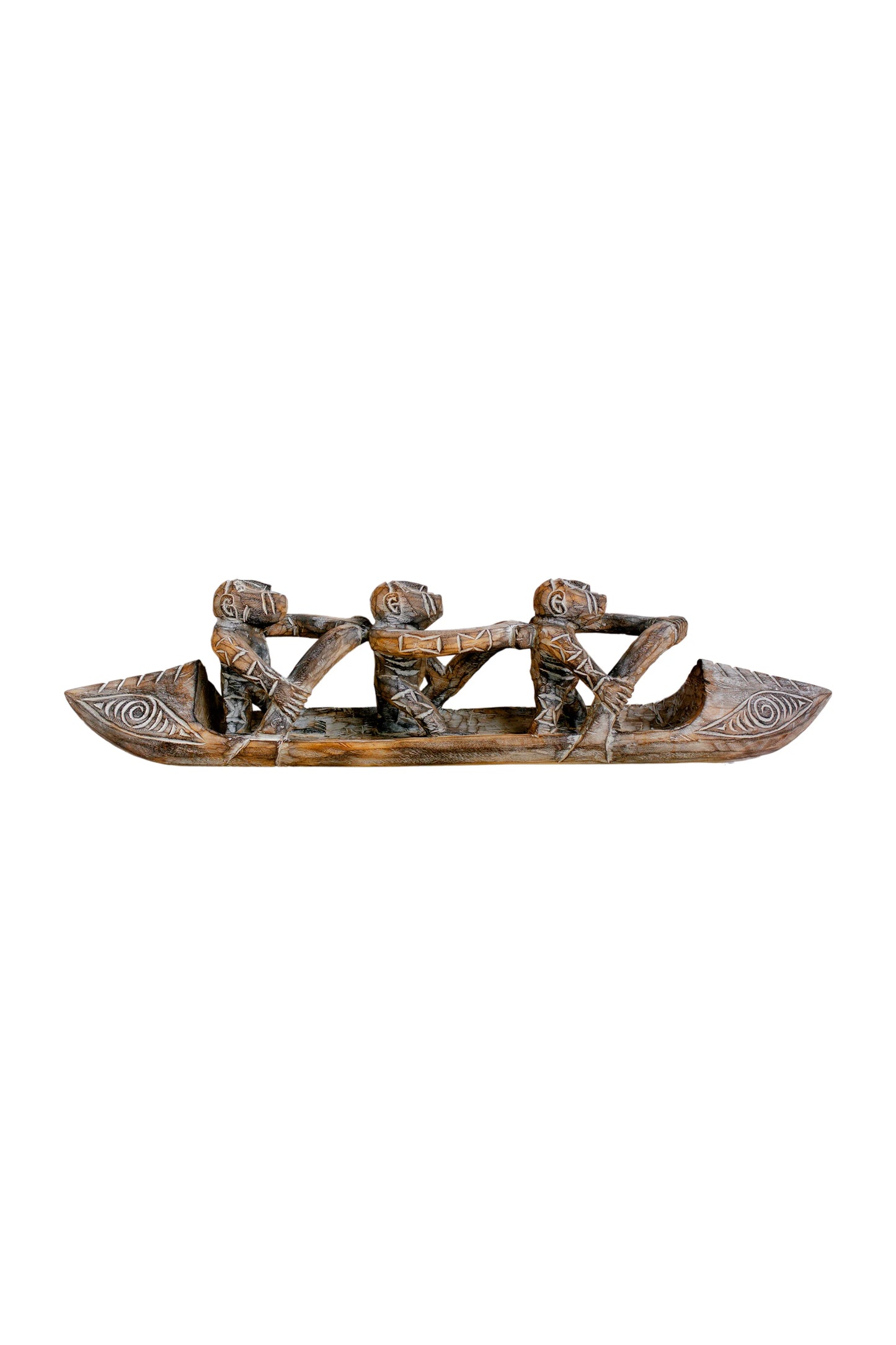 Timor Antique Rowing Tribal Boatmen