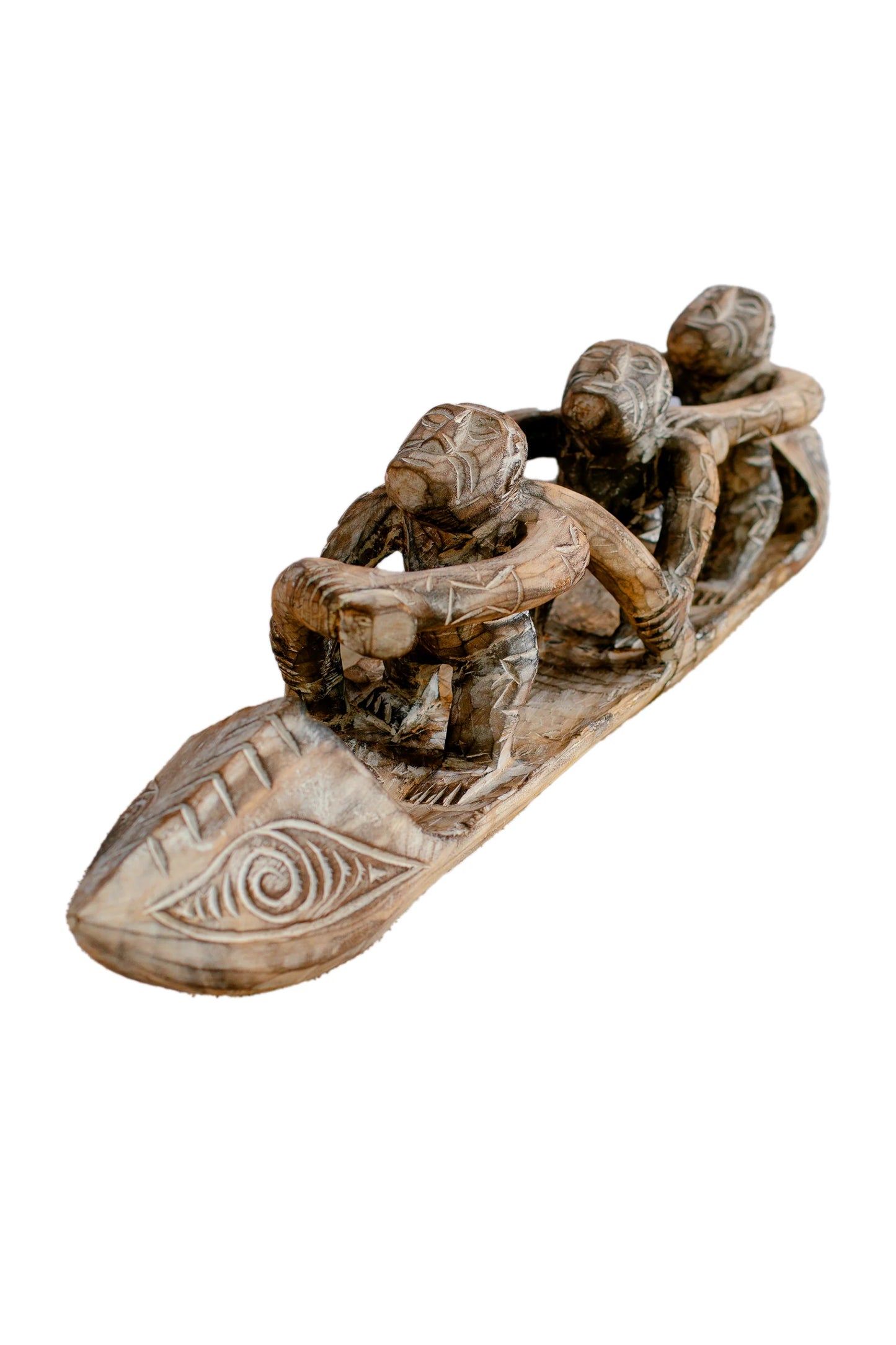 Timor Antique Rowing Tribal Boatmen