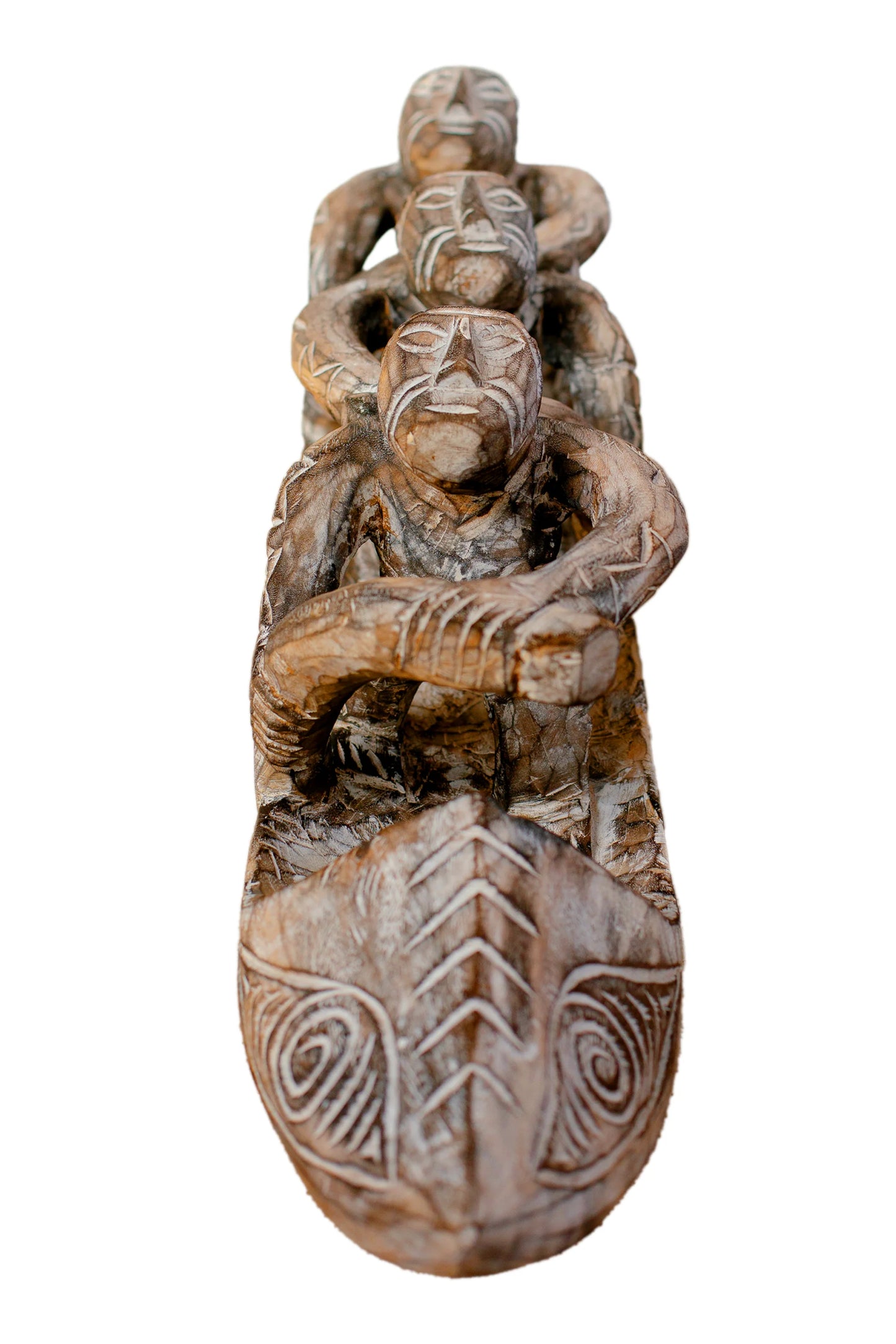 Timor Antique Rowing Tribal Boatmen