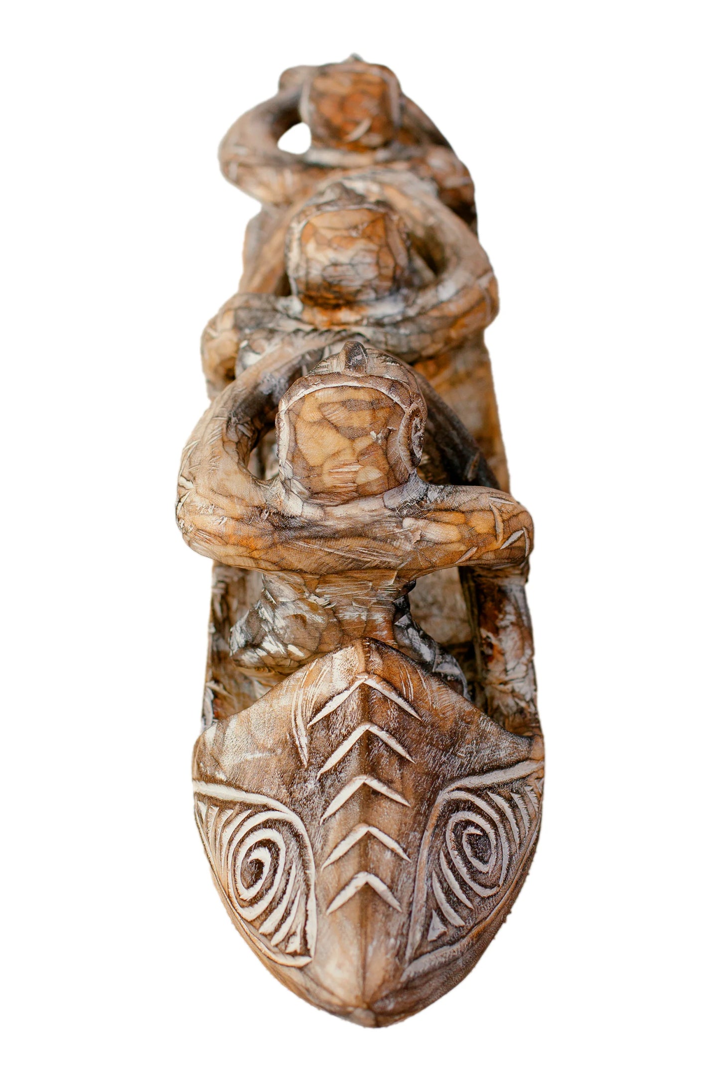 Timor Antique Rowing Tribal Boatmen