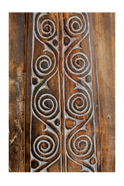 Tribal Madurese Carved King Panel - Style 06