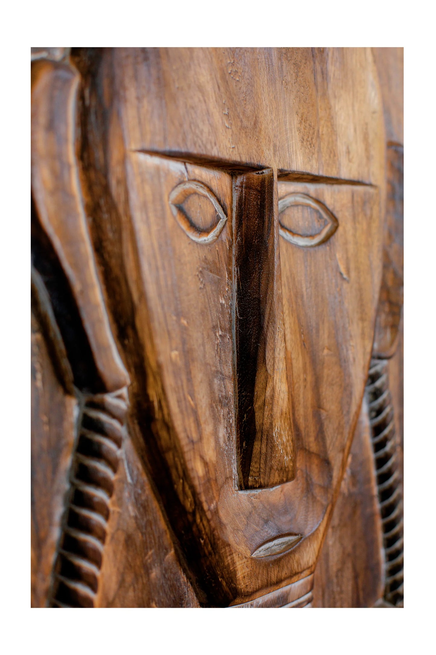 Tribal Madurese Carved King Panel - Style 06