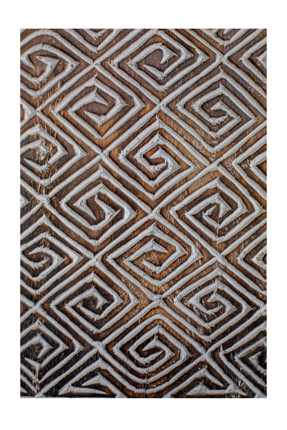 Tribal Madurese Carved King Panel - Style 06