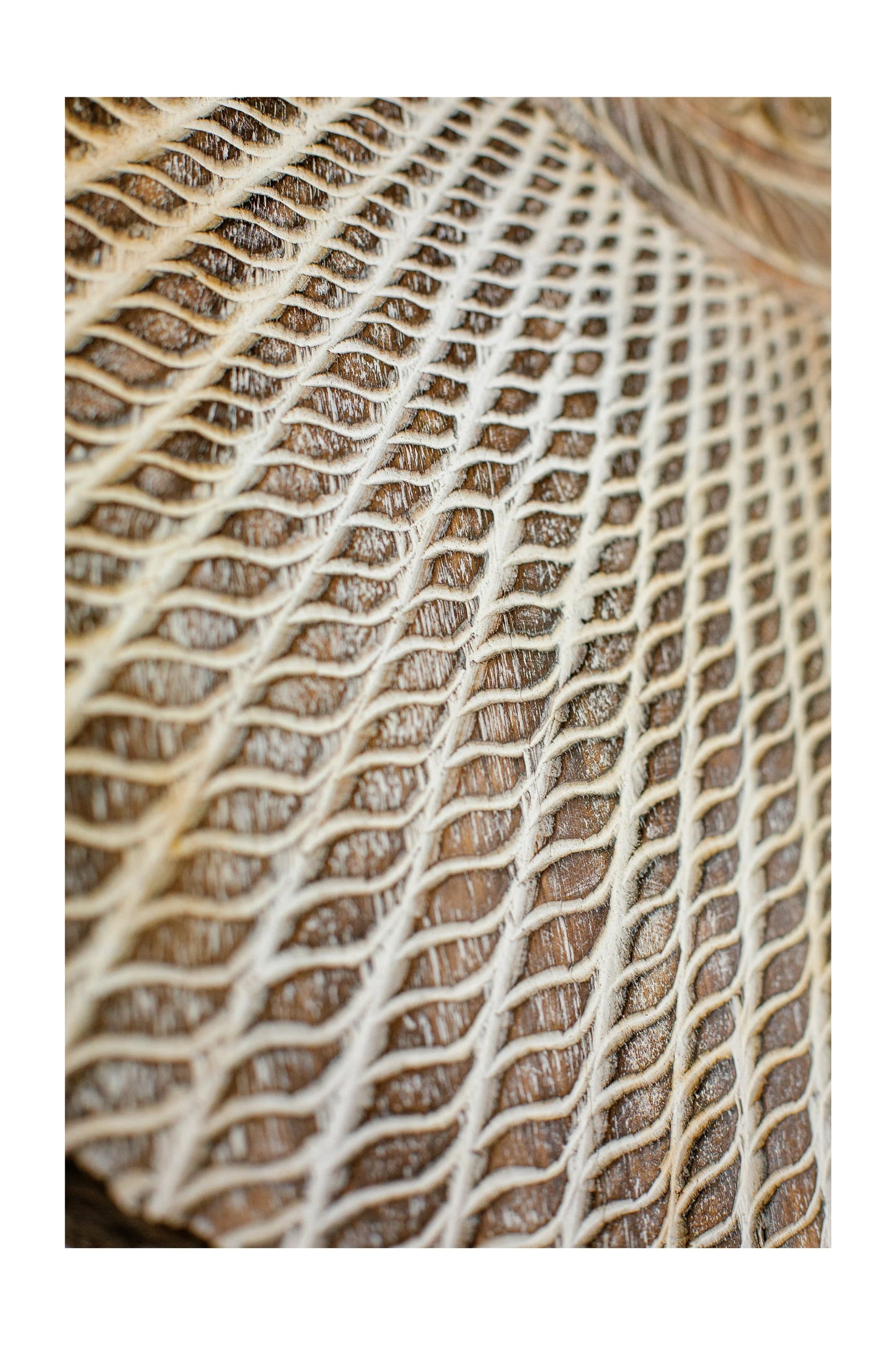 Timor Tribal Hand Carved Decorative Wall Panel - Round - Style 1