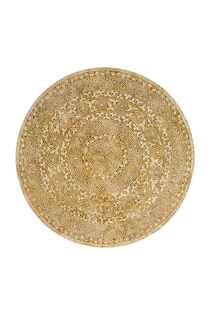 Timor Tribal Hand Carved Decorative Wall Panel - Round - Style 2