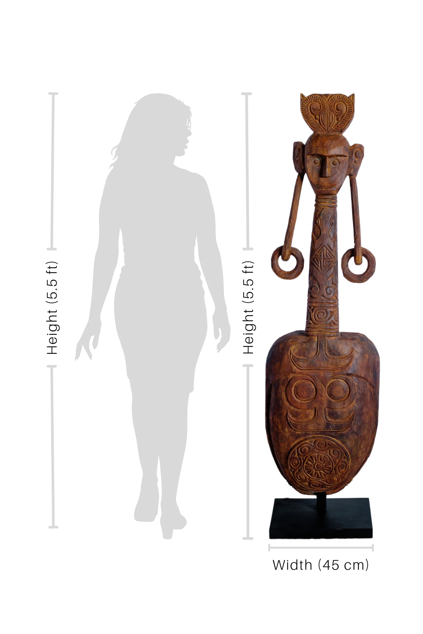 Sundanese King & Queen Antique Statues